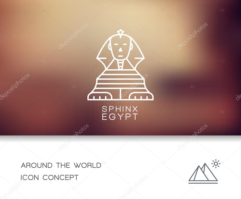 Vector gift voucher template with icons. Abstract travel and tourist business card template. Stroke vector logo concept, web graphics.