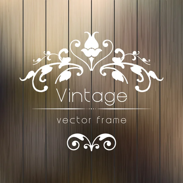 Cadre floral vintage — Image vectorielle