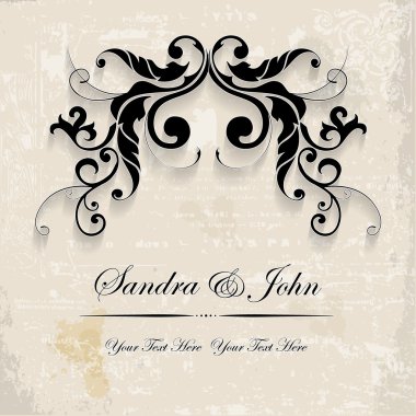 şık düğün davetiyesi