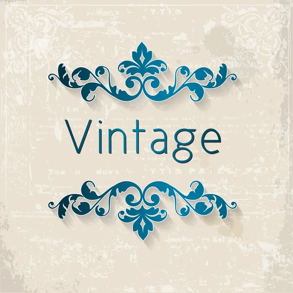 Cadre floral vintage . — Image vectorielle