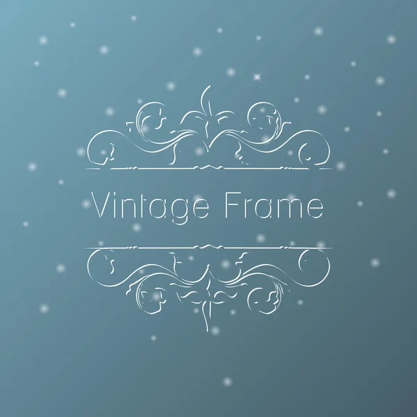 Vintage cornice floreale . — Vettoriale Stock