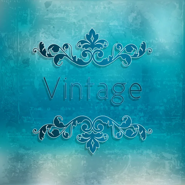 Vintage floral frame. — Stock Vector