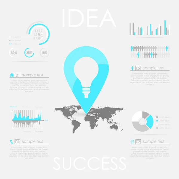 Business infographic prvky — Stockový vektor