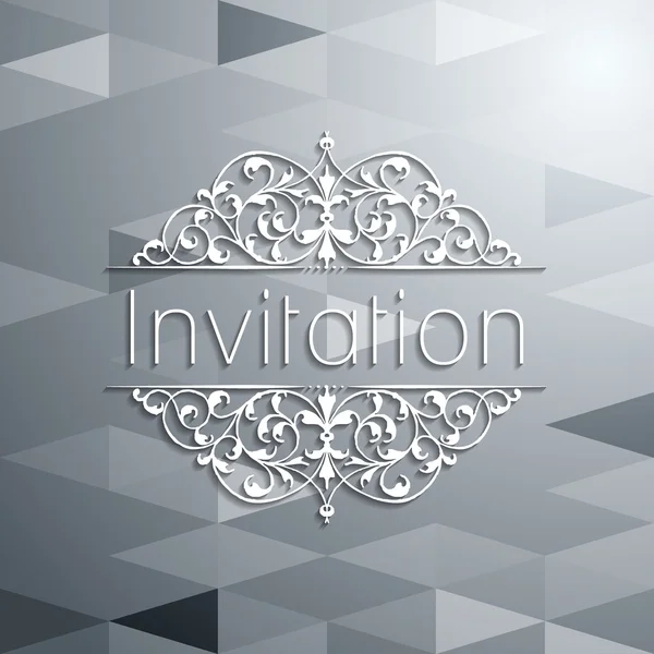 Invitación Vintage — Vector de stock