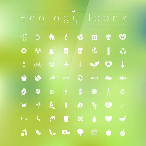 Conjunto de iconos de ecología — Archivo Imágenes Vectoriales
