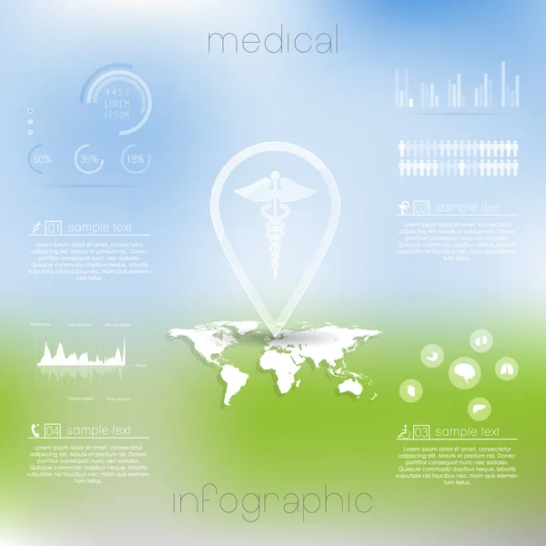 Medisch en gezondheidszorg pictogrammen — Stockvector