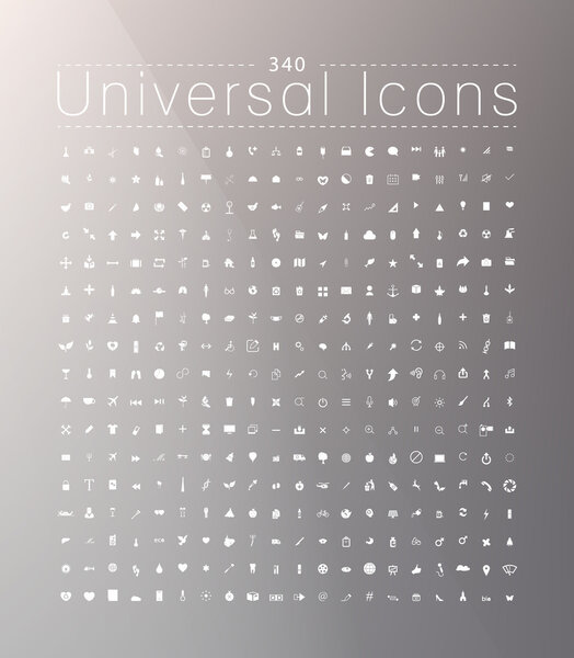 Набор из 289 значков качества
