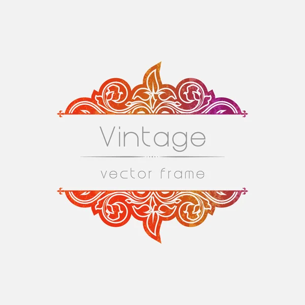 Vintage virágos keret — Stock Vector