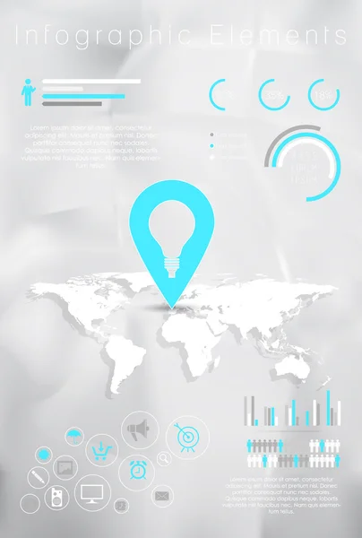 Elementos de infografía empresarial — Archivo Imágenes Vectoriales