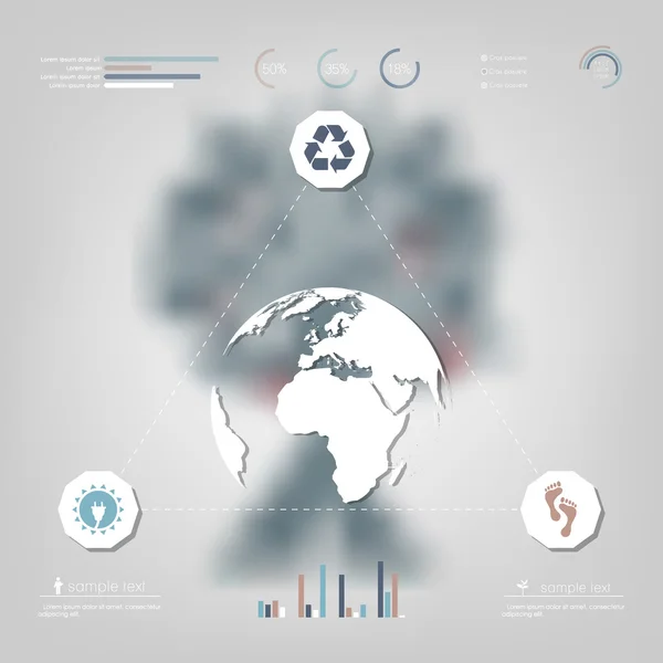 Industrie de l'énergie - graphiques et symboles — Image vectorielle