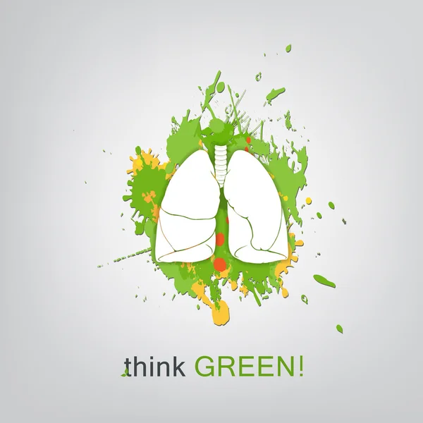 Think green. Save world Royalty Free Stock Vectors