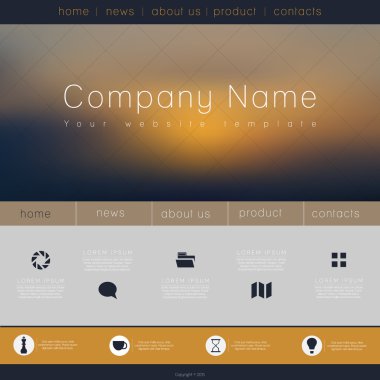 İş Web sitesi şablonu