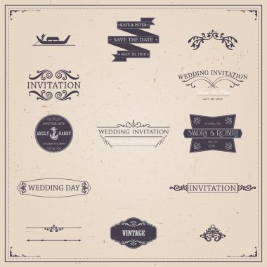 Düğün için kaligrafi sayfa süsleri