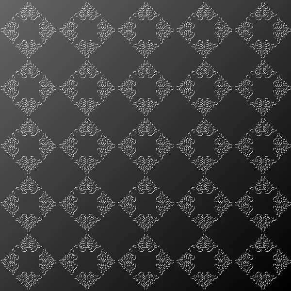 Motif floral foncé abstrait — Image vectorielle