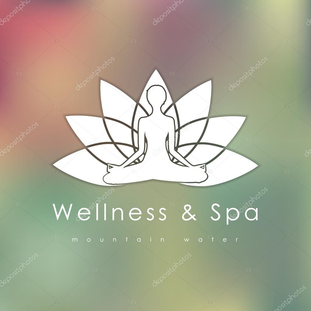 Abstract vector logo template for SPA, Yoga, Cosmetics, Medicine, Pharmacy, Beauty and Health. Creative design icon.