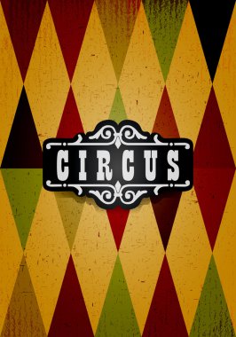 Vintage sirk afişi