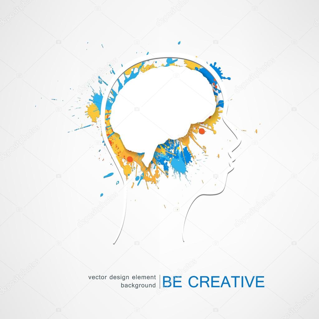 Creative concept of the human brain