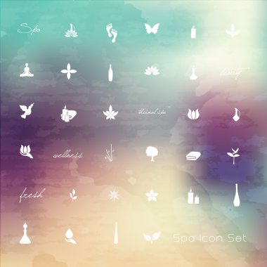 çeşitli spa Icons set