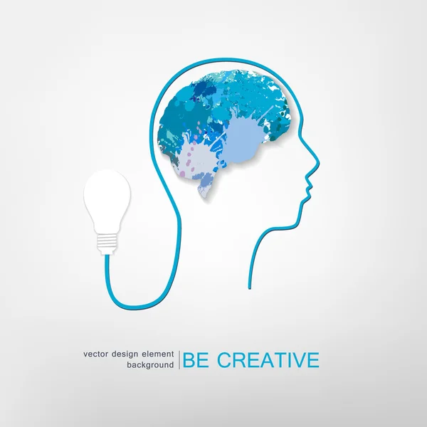 Creatief idee concept, vectorillustratie — Stockvector