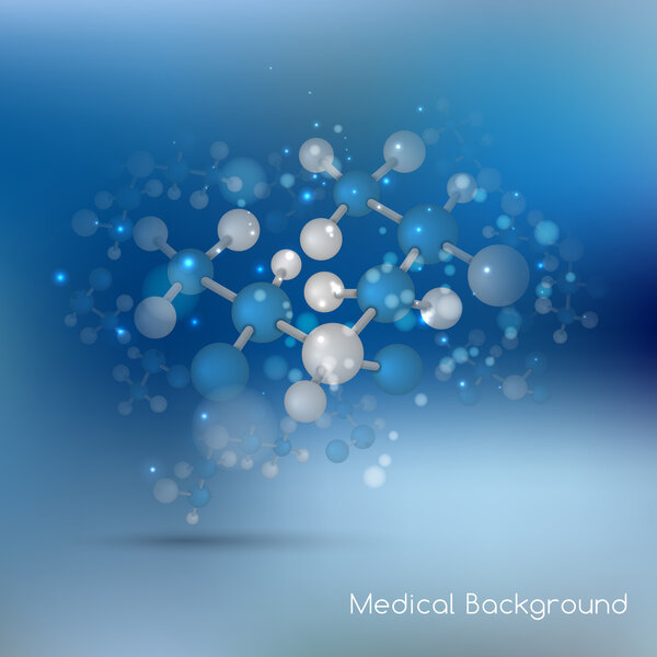 Abstract molecules design background