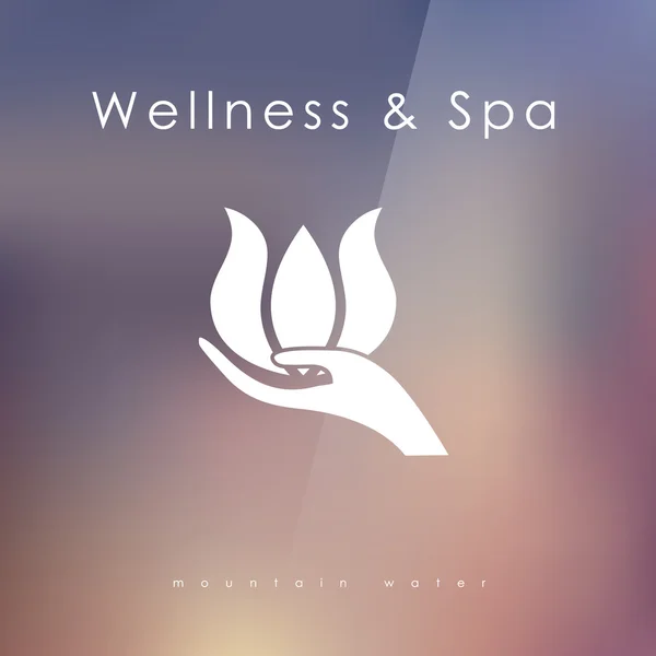 Plantilla de logotipo para spa, Yoga Vector De Stock