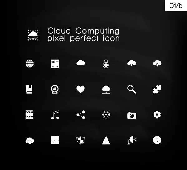 Cloud computing symbolen collectie — Stockvector