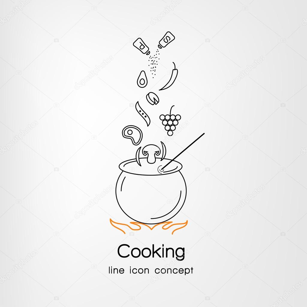 Art cooking process.