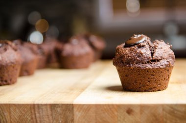 taze çikolatalı muffin