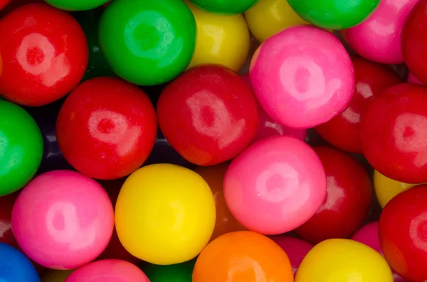 Muitas gumballs coloridos — Fotografia de Stock