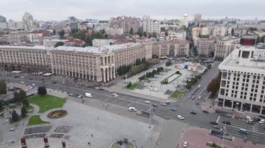 Kyiv, Ukrayna sonbaharda: Independence Meydanı, Meydan. Hava görünümü