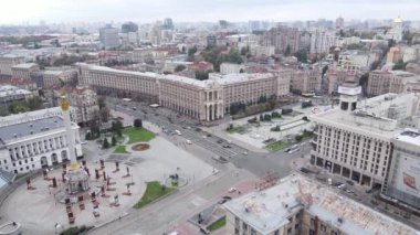 Kyiv, Ukrayna sonbaharda: Independence Meydanı, Meydan. Hava görünümü