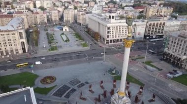 Kyiv, Ukrayna sonbaharda: Independence Meydanı, Meydan. Hava görünümü