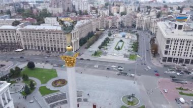 Kyiv, Ukrayna sonbaharda: Independence Meydanı, Meydan. Hava görünümü