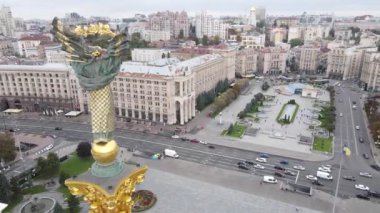 Kyiv, Ukrayna sonbaharda: Independence Meydanı, Meydan. Hava görünümü