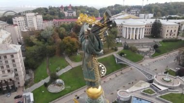 Kyiv, Ukrayna sonbaharda: Independence Meydanı, Meydan. Hava görünümü