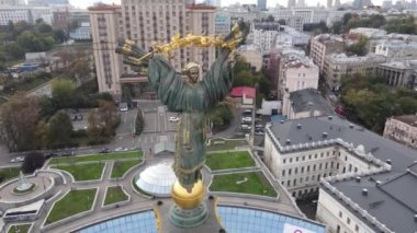 Kyiv, Ukrayna sonbaharda: Independence Meydanı, Meydan. Hava görünümü