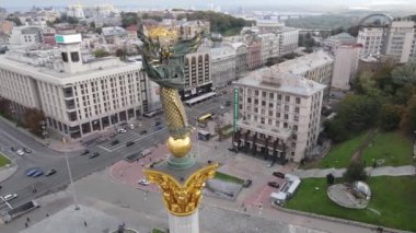 Kyiv, Ukrayna sonbaharda: Independence Meydanı, Meydan. Hava görünümü