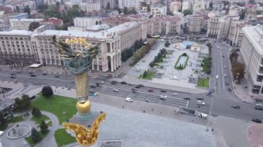 Kyiv, Ukrayna sonbaharda: Independence Meydanı, Meydan. Hava görünümü
