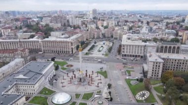 Kyiv, Ukrayna sonbaharda: Independence Meydanı, Meydan. Hava görünümü
