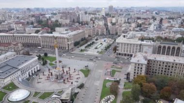 Kyiv, Ukrayna sonbaharda: Independence Meydanı, Meydan. Hava görünümü