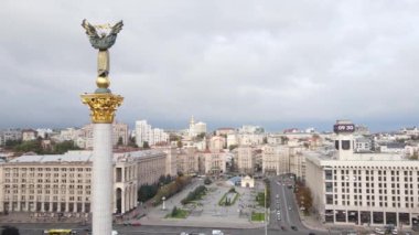 Kyiv, Ukrayna sonbaharda: Independence Meydanı, Meydan. Hava görünümü