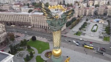 Kyiv, Ukrayna sonbaharda: Independence Meydanı, Meydan. Hava görünümü