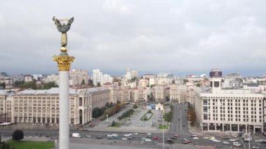 Kyiv, Ukrayna sonbaharda: Independence Meydanı, Meydan. Hava görünümü