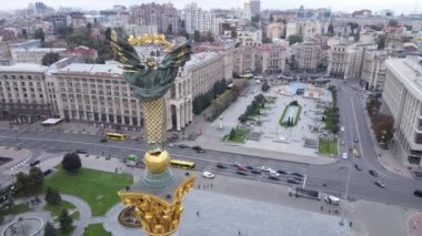 Kyiv, Ukrayna sonbaharda: Independence Meydanı, Meydan. Hava görünümü