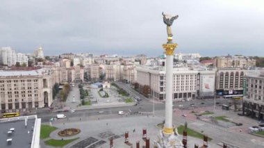 Kyiv, Ukrayna sonbaharda: Independence Meydanı, Meydan. Hava görünümü