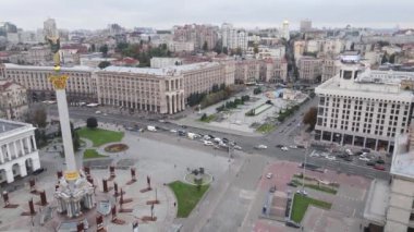 Kyiv, Ukrayna sonbaharda: Independence Meydanı, Meydan. Hava görünümü