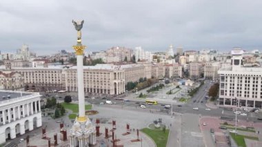 Kyiv, Ukrayna sonbaharda: Independence Meydanı, Meydan. Hava görünümü