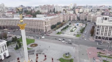 Kyiv, Ukrayna sonbaharda: Independence Meydanı, Meydan. Hava görünümü