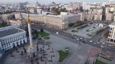Kyiv, Ukrayna sonbaharda: Independence Meydanı, Meydan. Hava görünümü