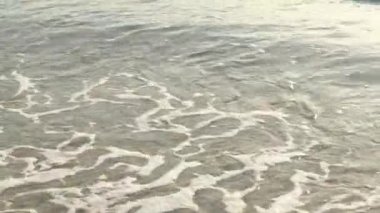 Sahildeki sahile yakın çekim.